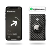 APEX WALLET - SLIDER AIR TAG FIBRE DE CARBONE
