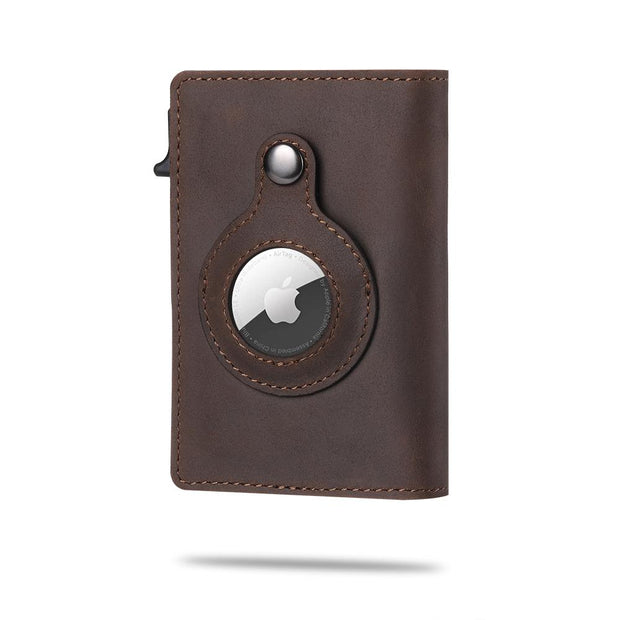 APEX WALLET - SLIDER AIR TAG CUIR